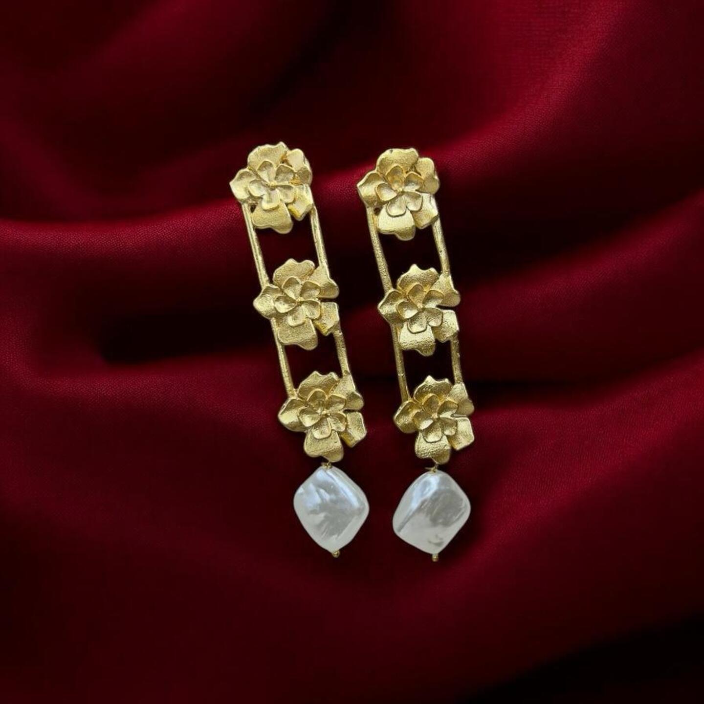 Brass earrings