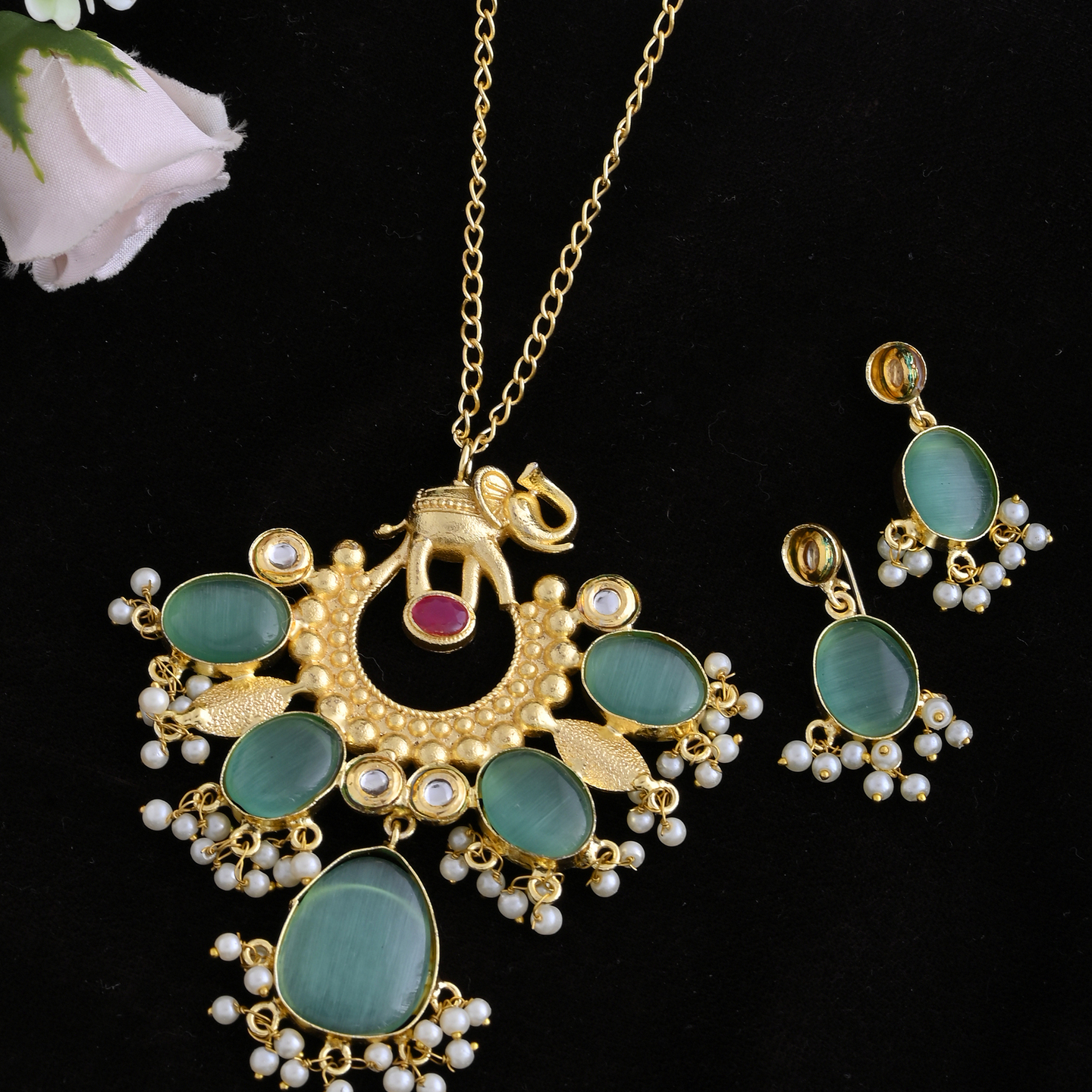 Vintage Inspired Elephant Necklace