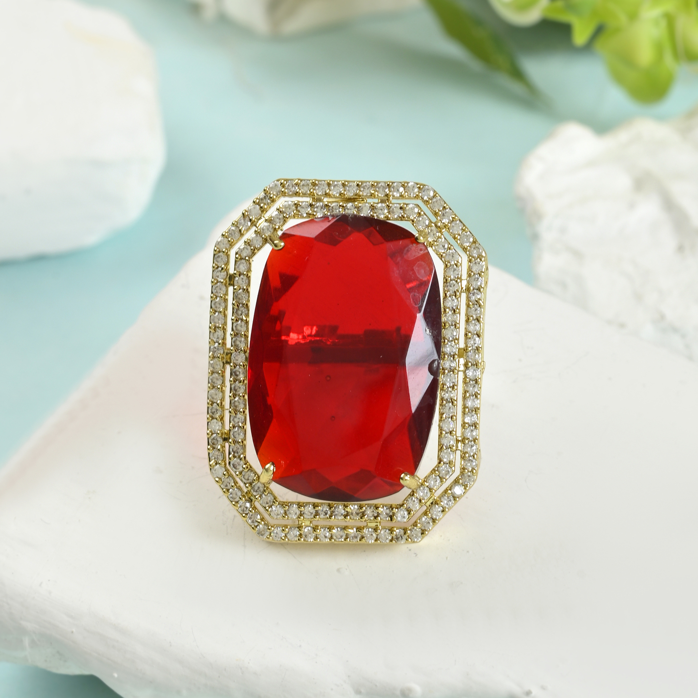 Red Stone Ring 