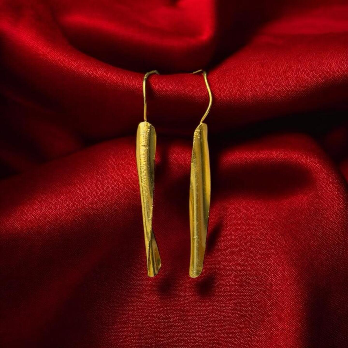 Brass earrings