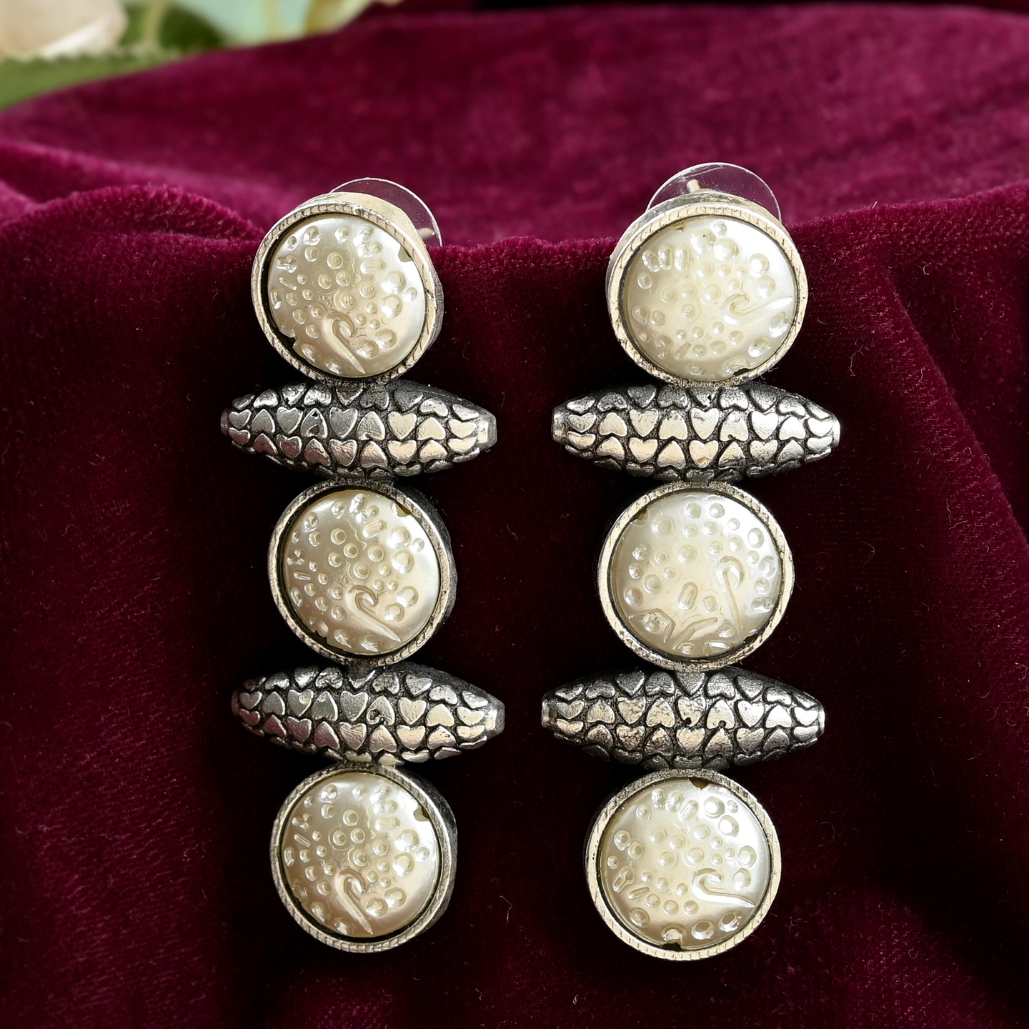 Oxidised earrings