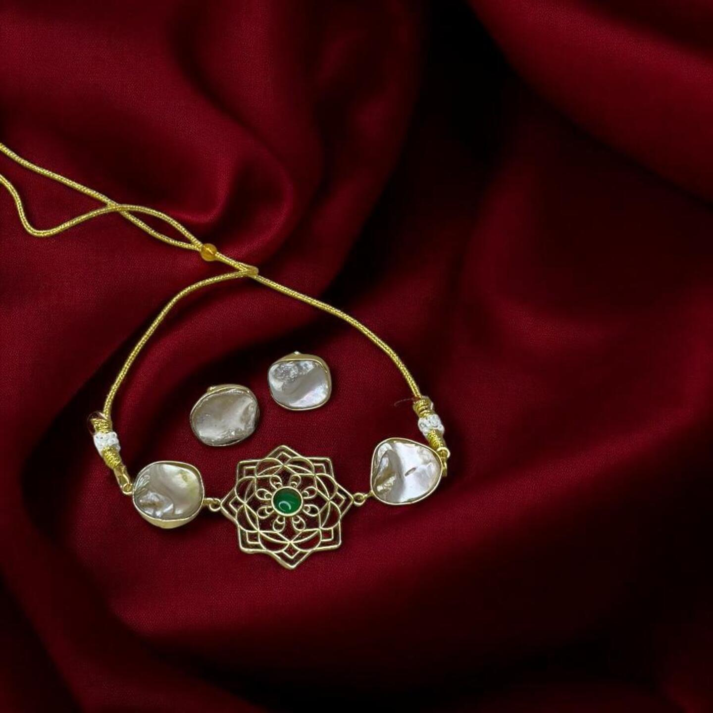 Necklace with earrings