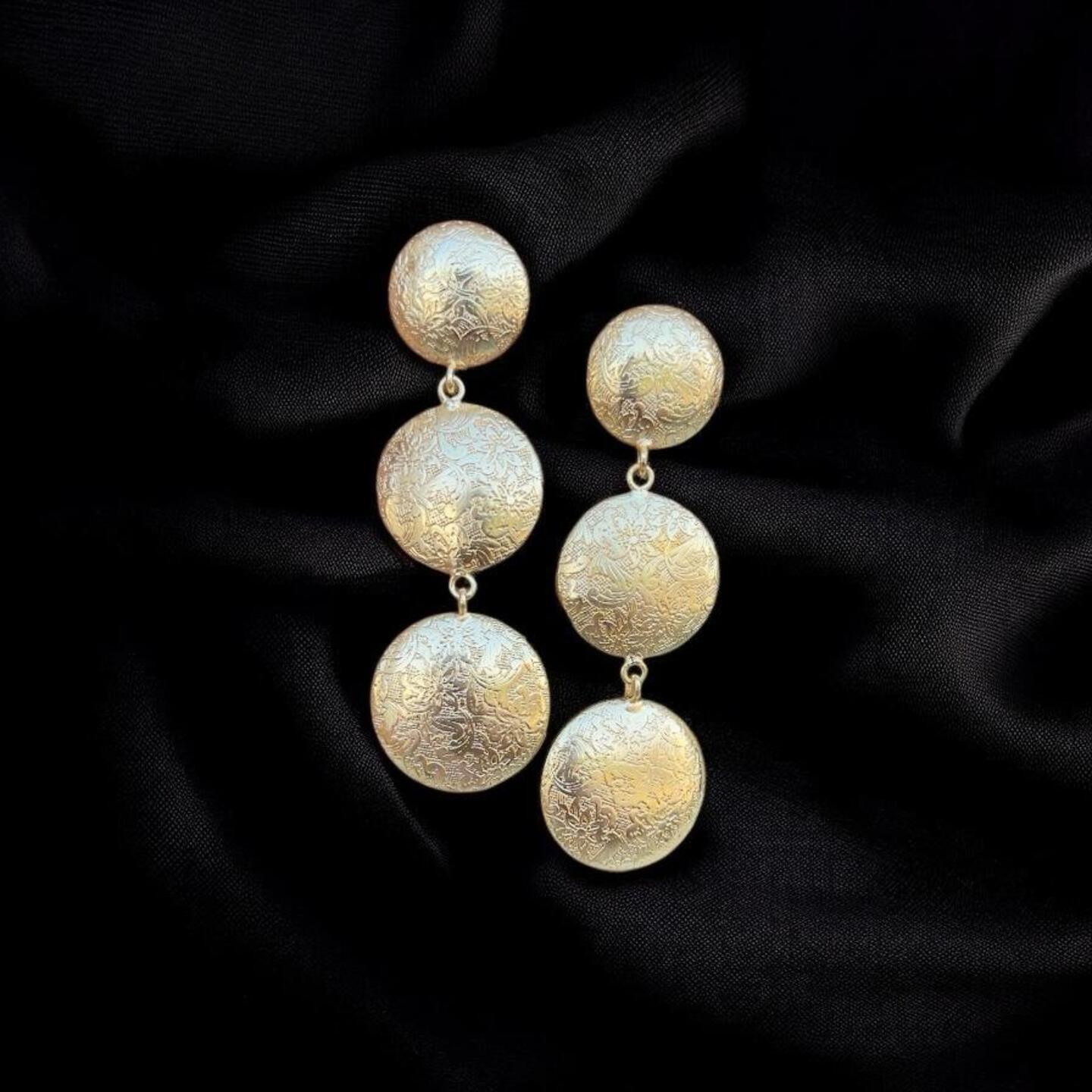Brass earrings