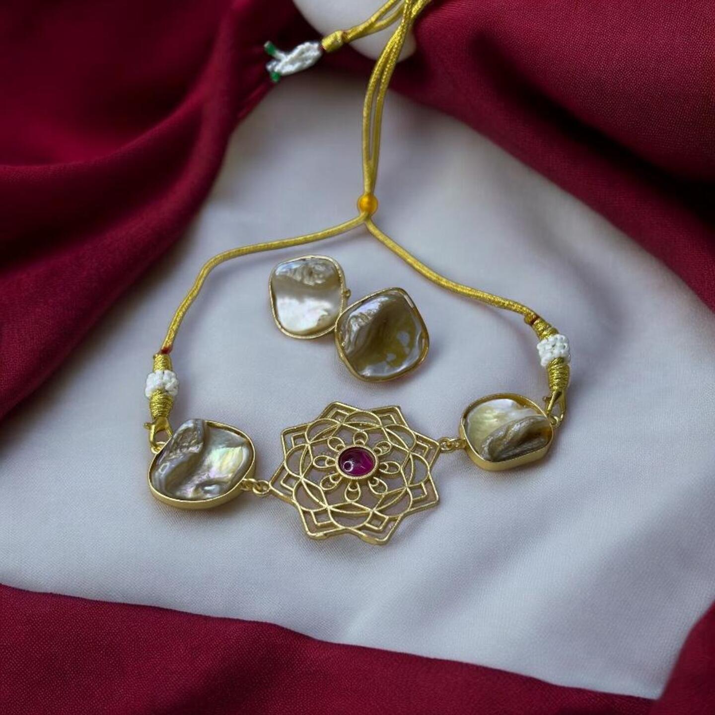 Necklace with earrings