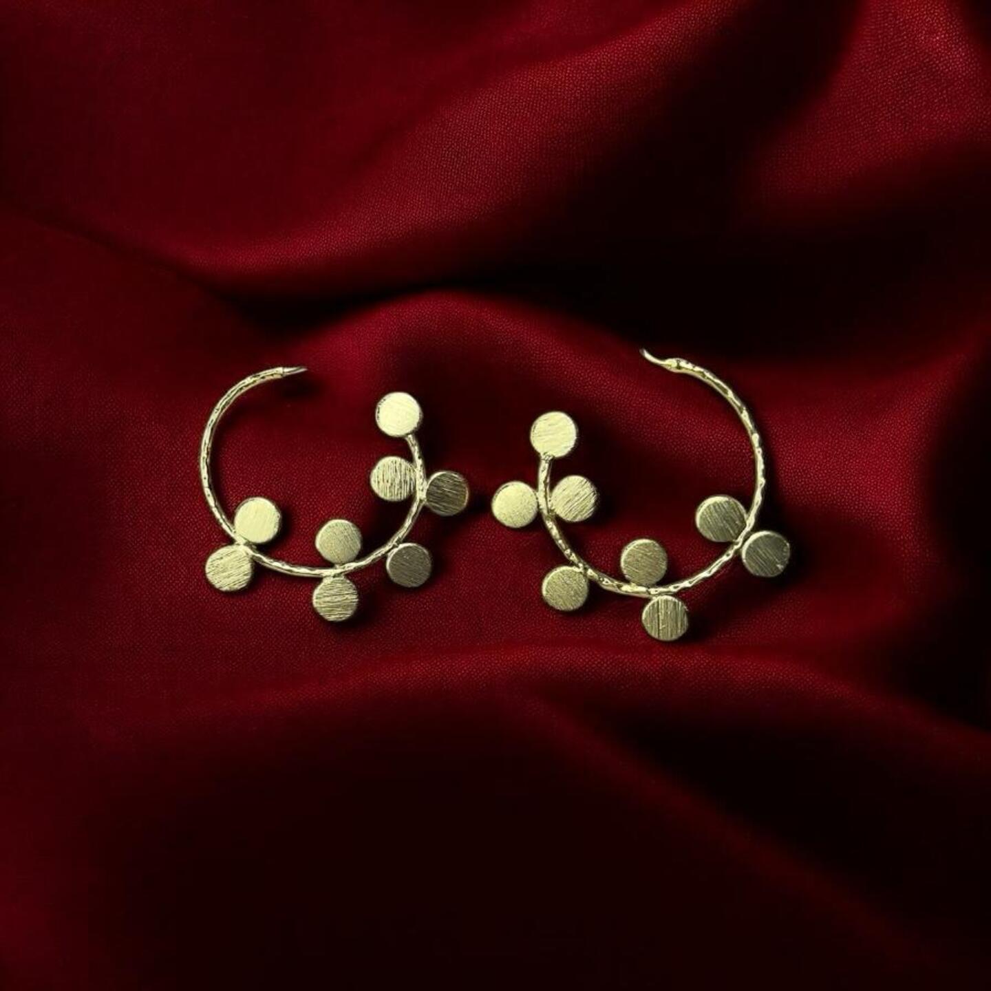 Brass earrings