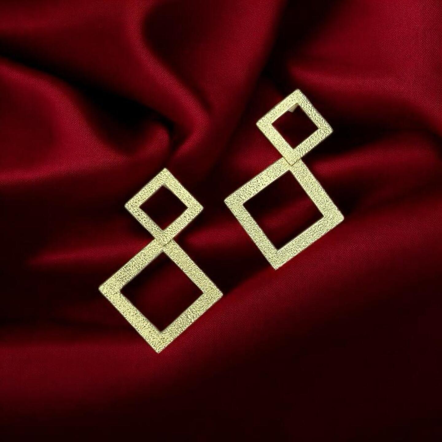 Brass earrings