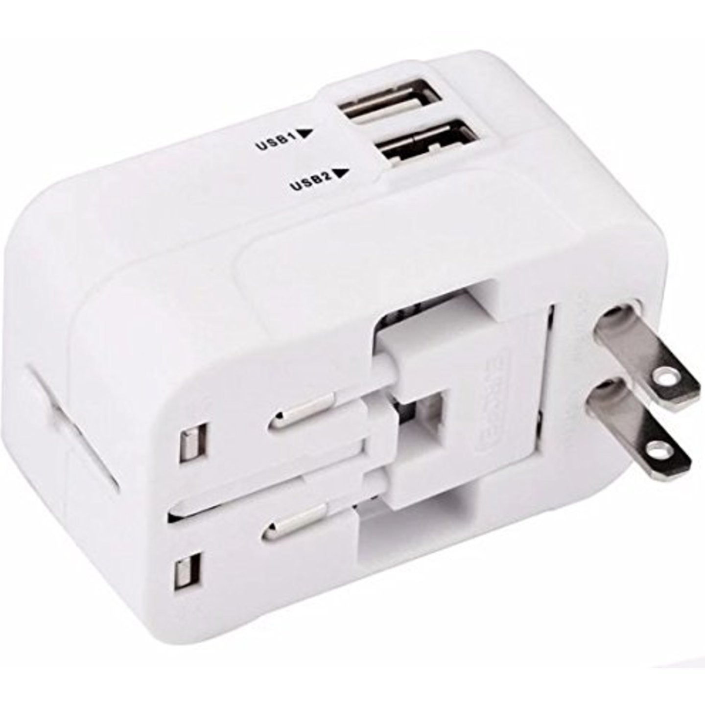 Universal Worldwide Travel Adapter with Fast Charge Dual USB Ports