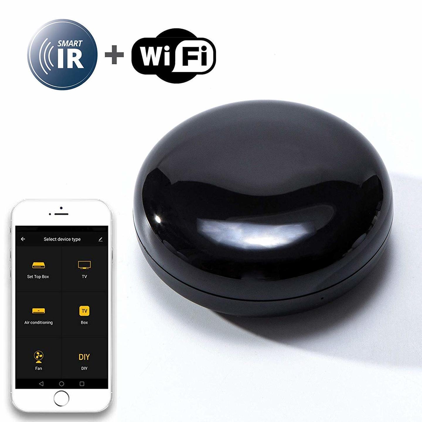 WiFi Smart IR Remote Control HubAlexa & Google HomeOne for All IR Controlled Home Devices TV, STB, Air Conditioner