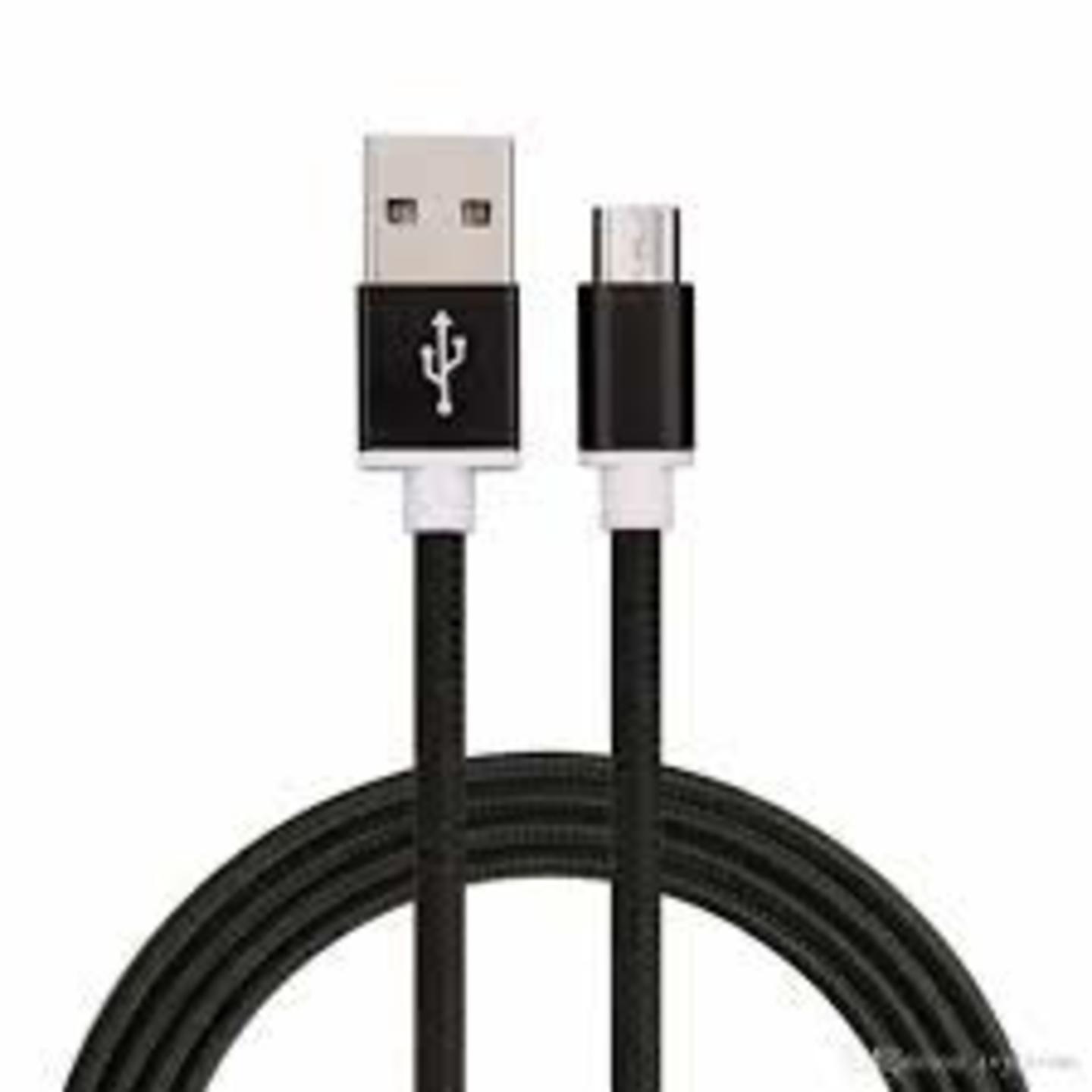 Nylon Braided 1.5 Meter Long Micro USB Data Cable for Android (Pack of 2)