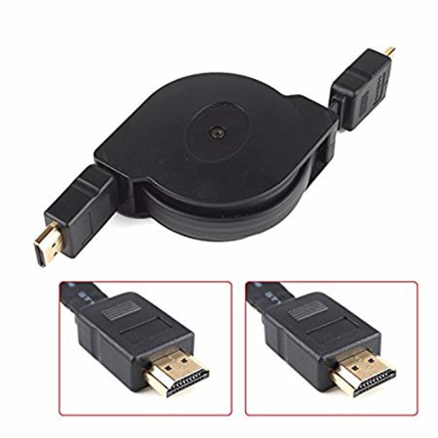 IGADG 1.5 Meter Retractable 1.4v HDMI Cable Support 1080p HDTV