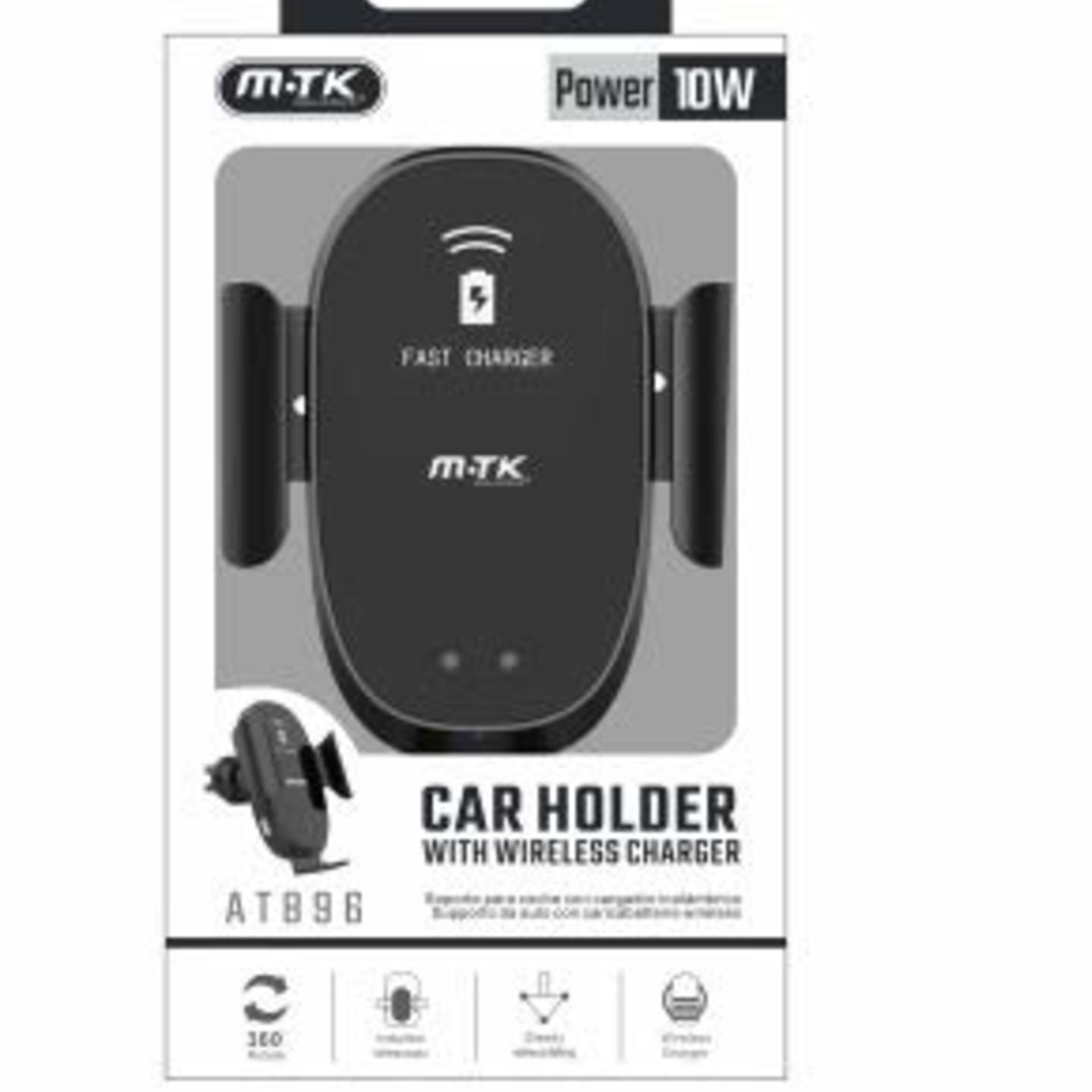 Car Holder with Wireless Charger for Qi Smartphones