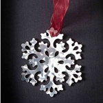 Snowflake # 3 - Stainless Steel Ornament