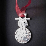 Snowman - Stainless Steel Ornament