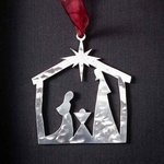 Nativity Scene - Stainless Steel Ornament