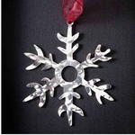 Snowflake # 4 - Stainless Steel Ornament