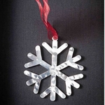 Snowflake # 1 - Stainless Steel Ornament