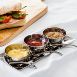 Condiment Set with 3 bowls and spoons