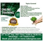 Hydroponic Training IN HINDI 25 & 26, September 2021