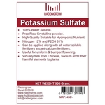 POTASSIUM SULFATE 900 gm