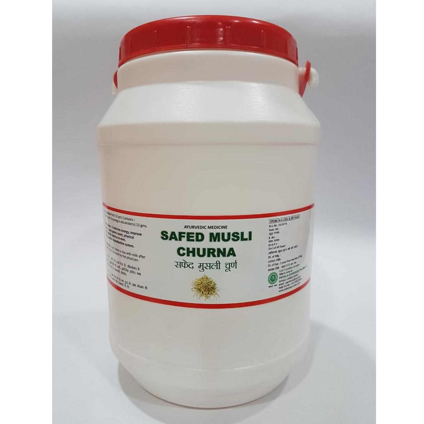 safed musli churna 1 Kg X 1 for physical strength and stamina in men