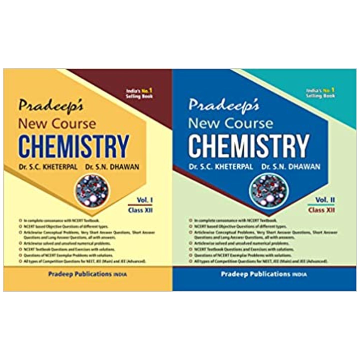 Pradeeps New Course Chemistry for Class 12 Vol. 1 & 2