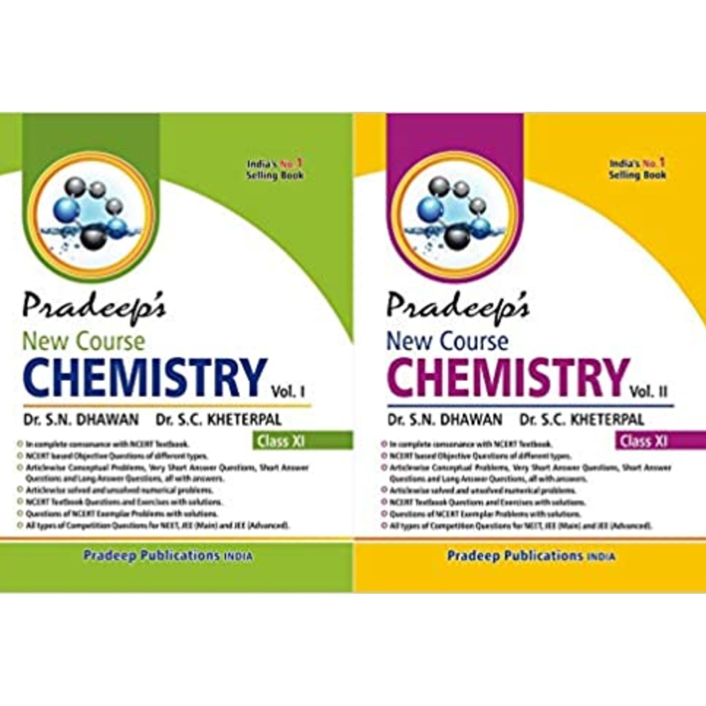Pradeeps New Course Chemistry for Class 11 Set of 2 Vol.