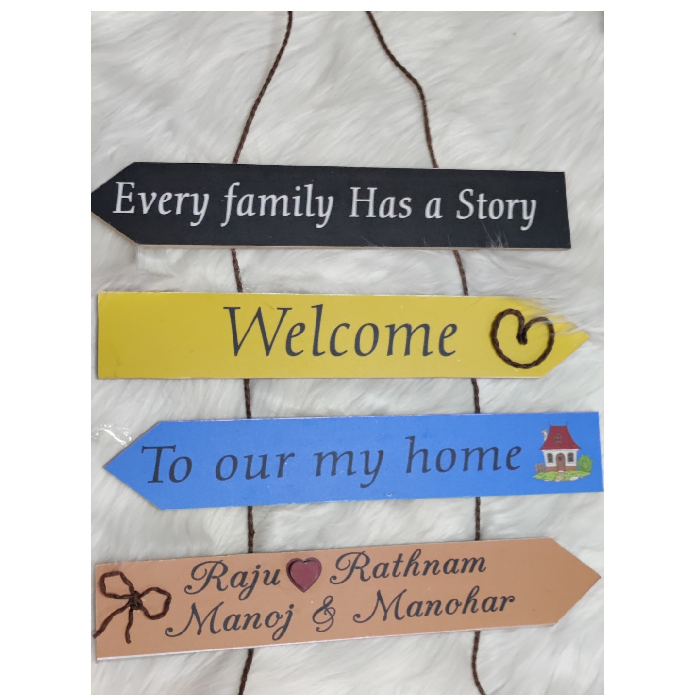 Customize Wall Hanging  Upto 4-5 Blocks, Quotes can be Customize, Wooden Ply