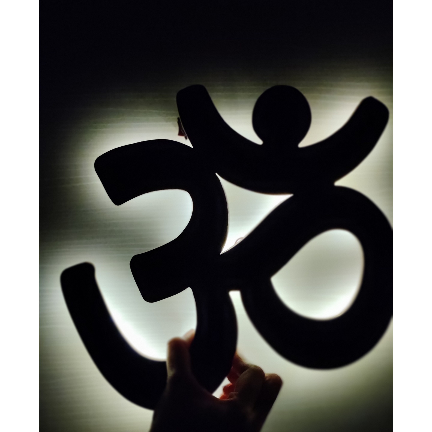 OM Led Wooden Cut out ( Size 10x10 Inches, Wooden , Led )