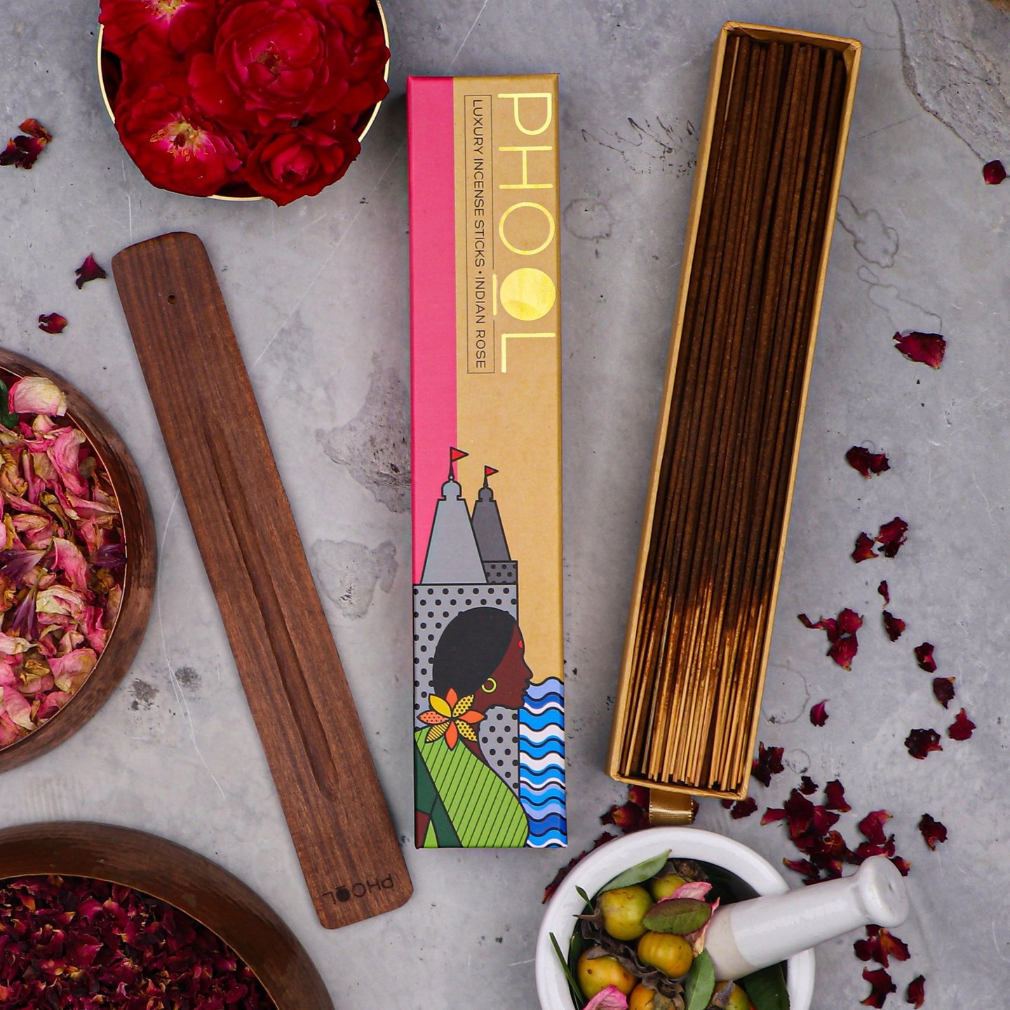 Phool Natural Incense Sticks - Indian Rose