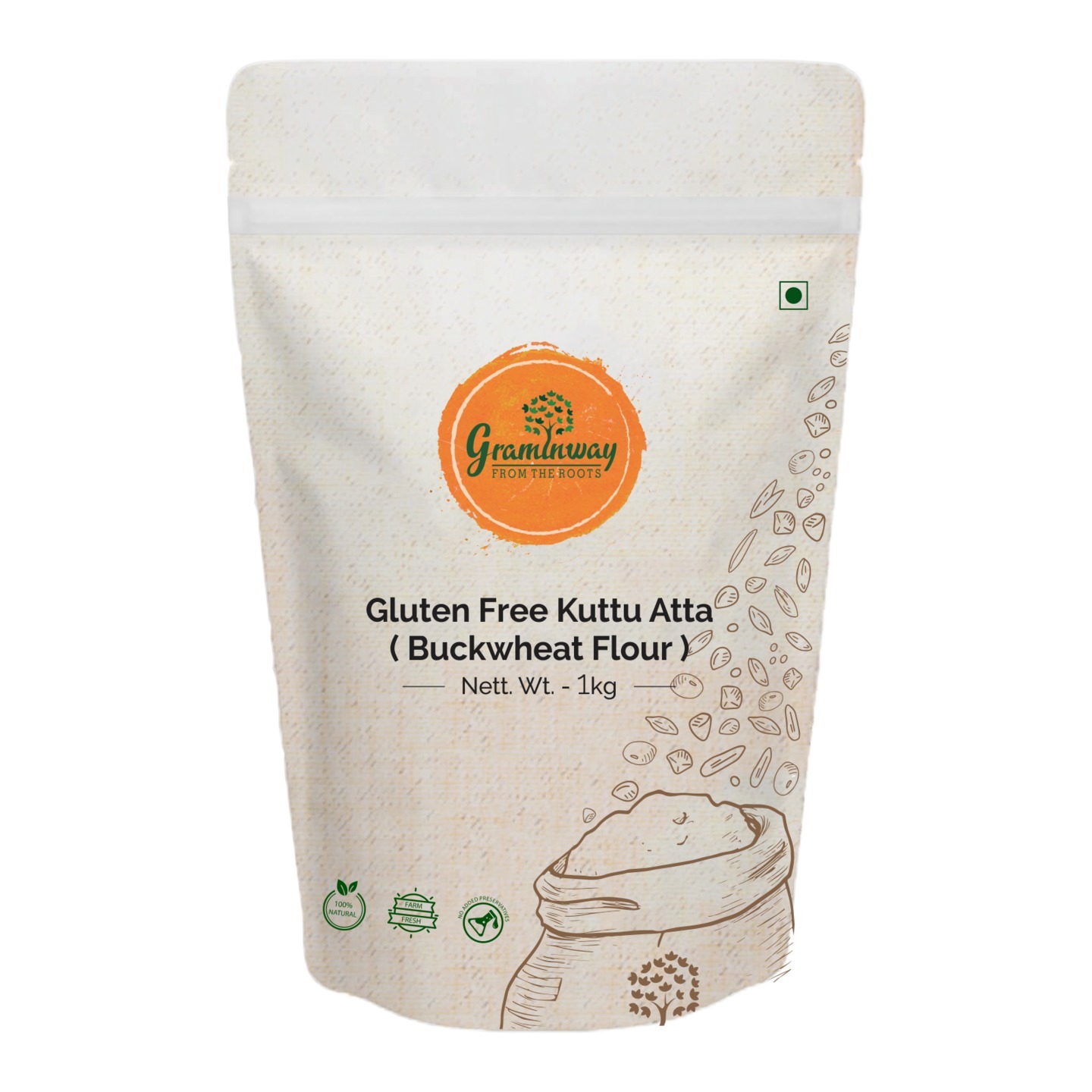 Gluten Free Kuttu Atta / Buckwheat Flour