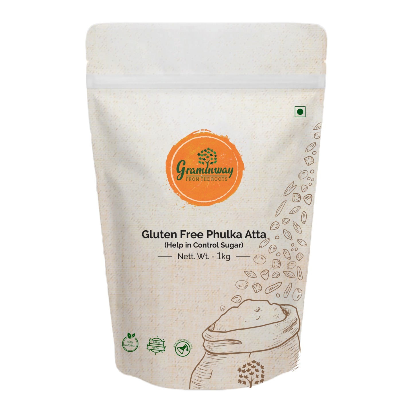 Gluten Free Phulka Atta (Help in Control Sugar)