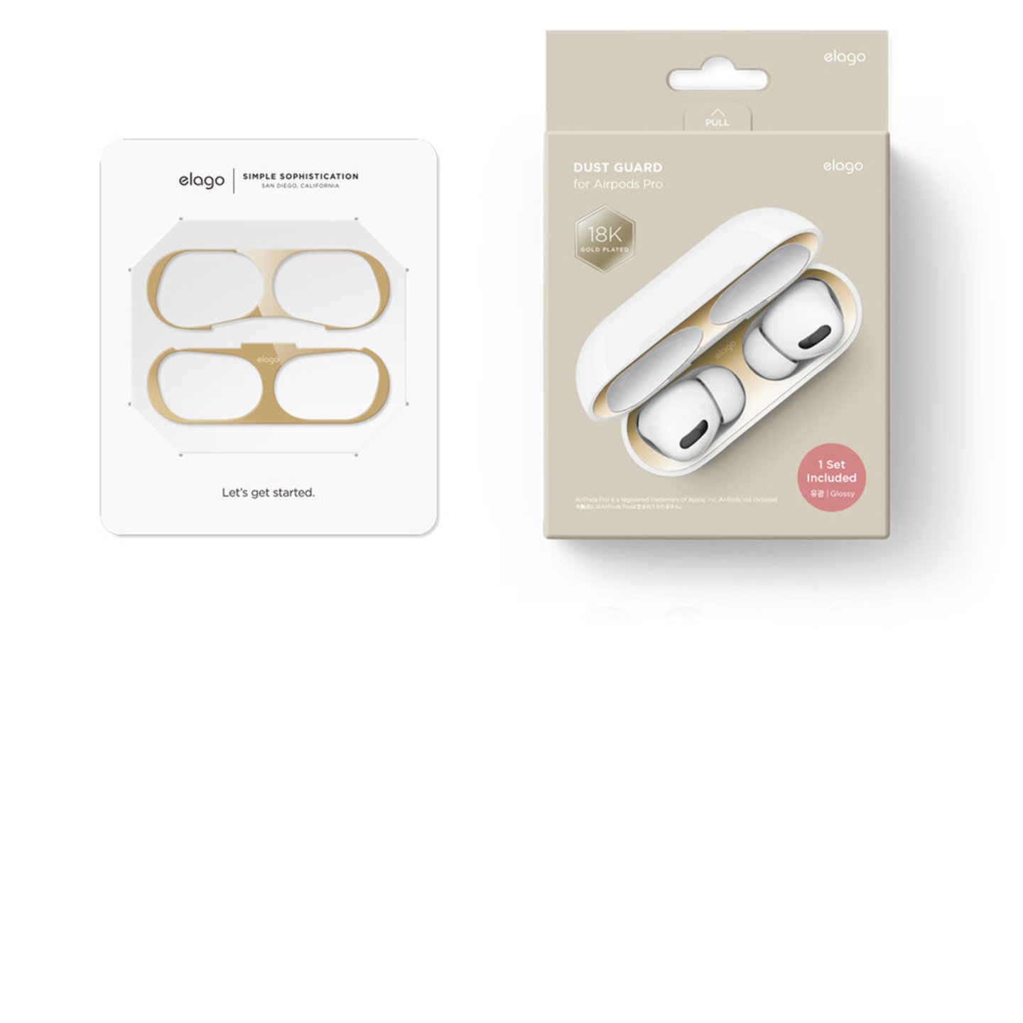 Dust Guard for Airpods Pro Ultra Thin Dustproof Metallic