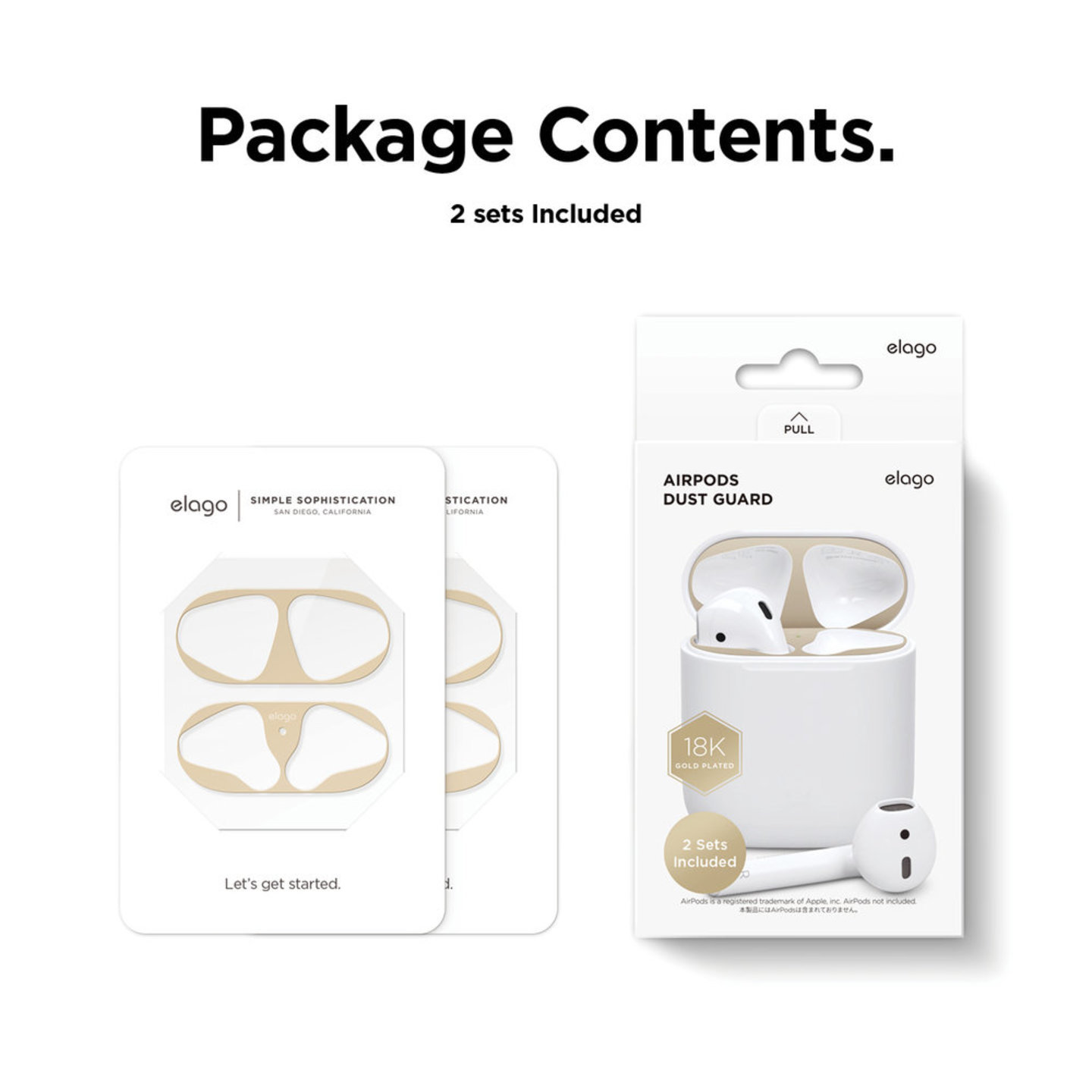Dust Guard for Airpod 1  2  Ultra Thin Dustproof Metallic