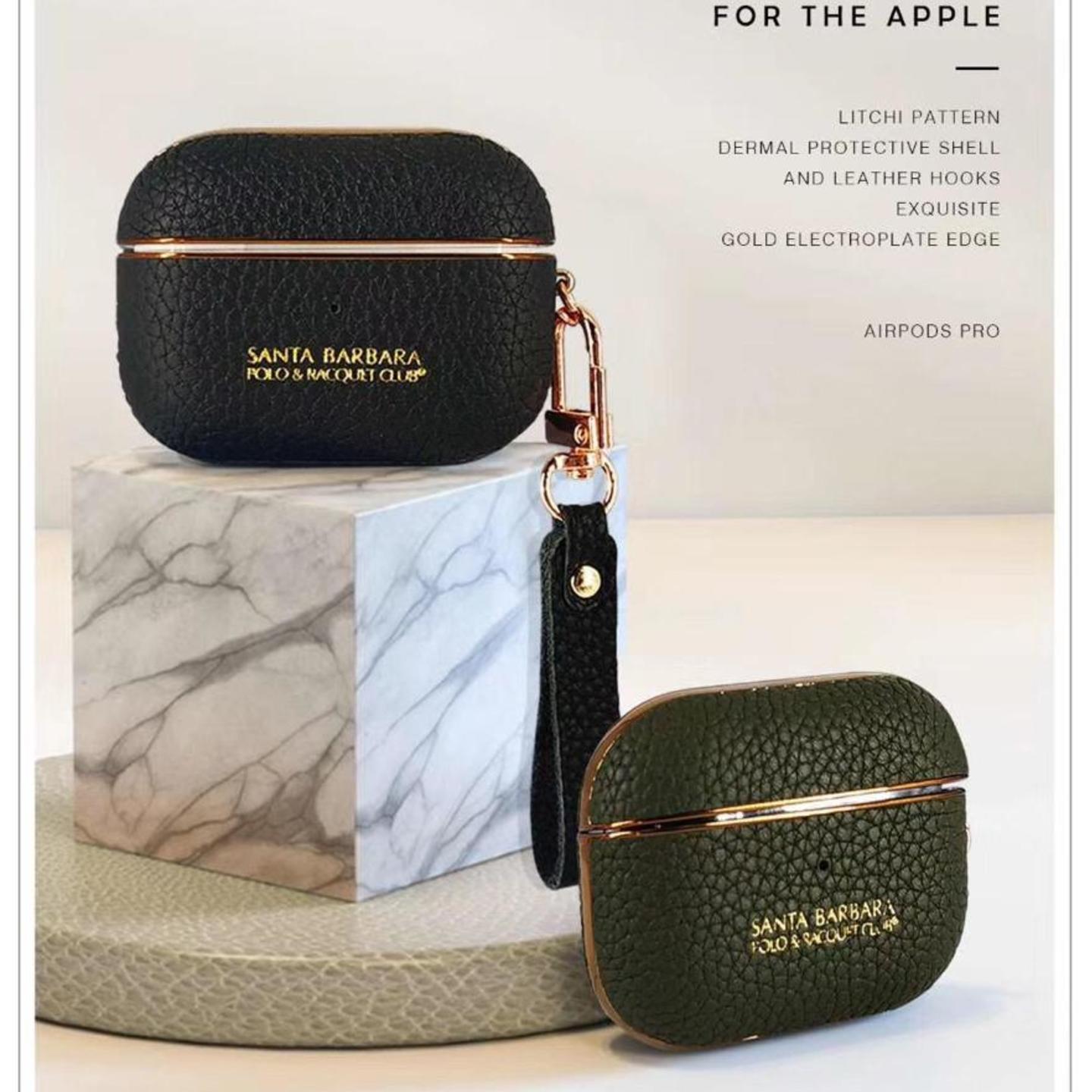 Airpods Pro Series Genuine Santa Barbara Leather Case