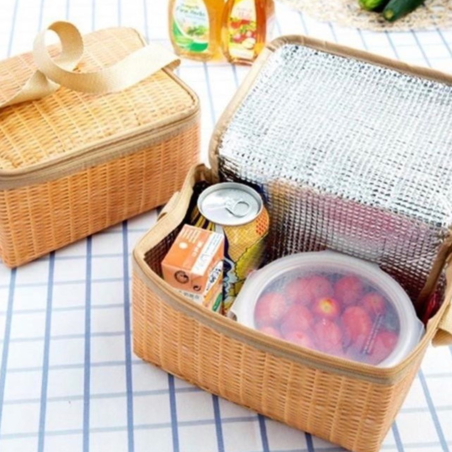Thermal Cooler Bag Ice Rattan