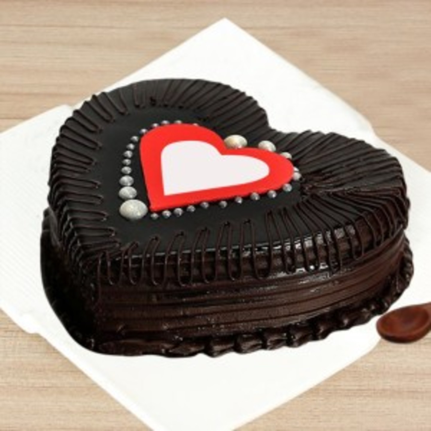 Heart shape chocolate cake  1 kg