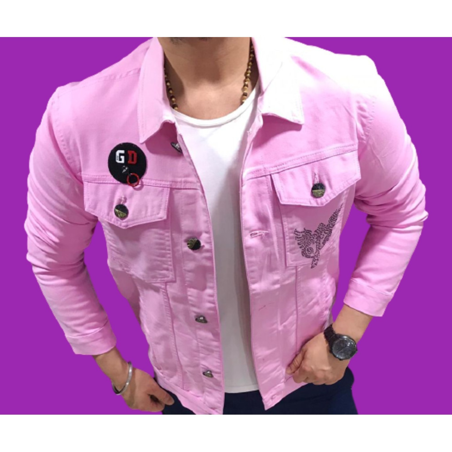 21 Inside Premium Cotton Denim Jacket for Men's