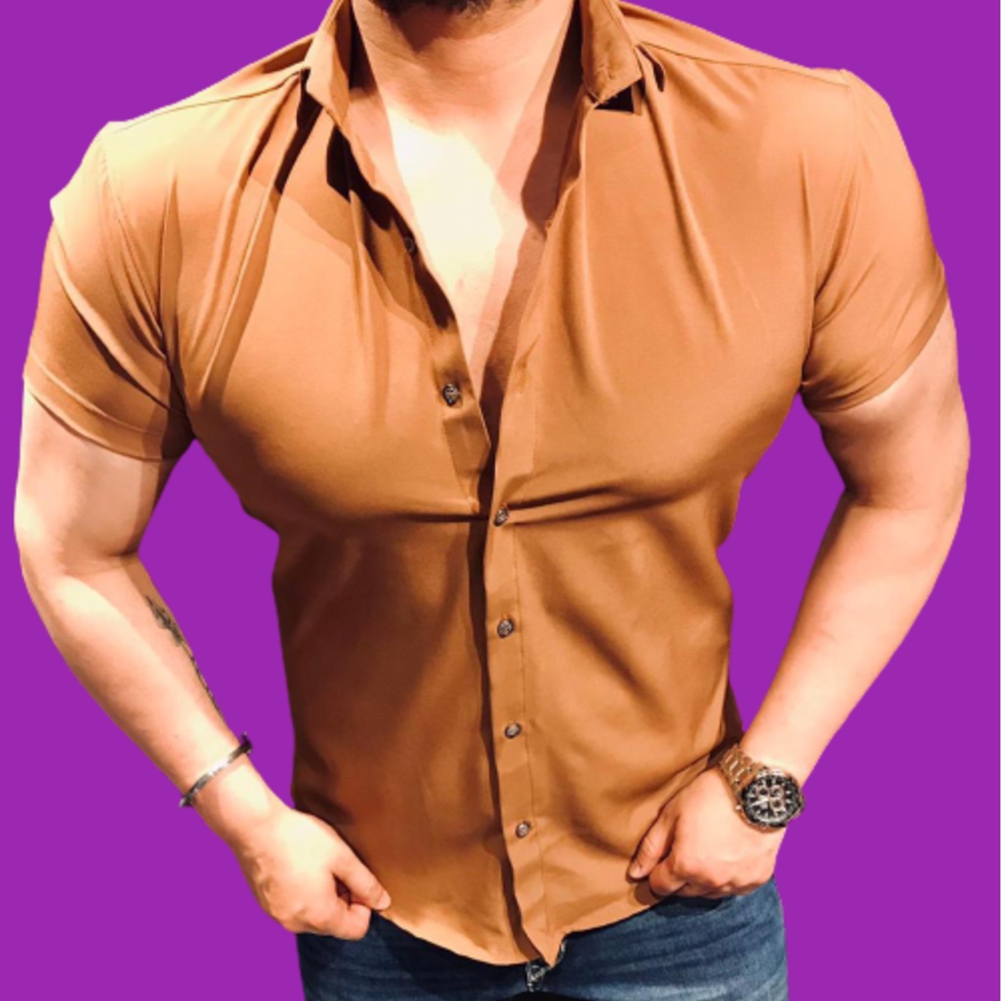 21 Inside Premium Imported Lycra Shirt For Men's