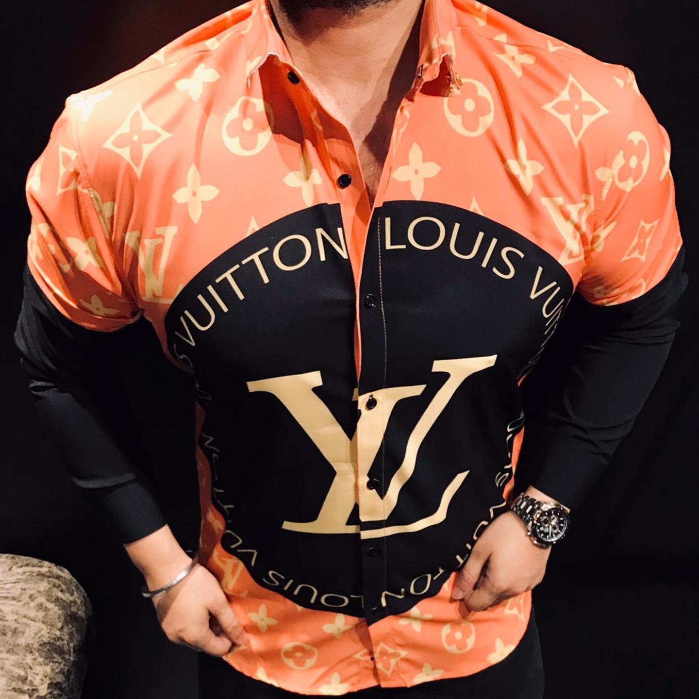 21 Inside Premium Imported 4 Way Lycra Printed Shirt For Mens