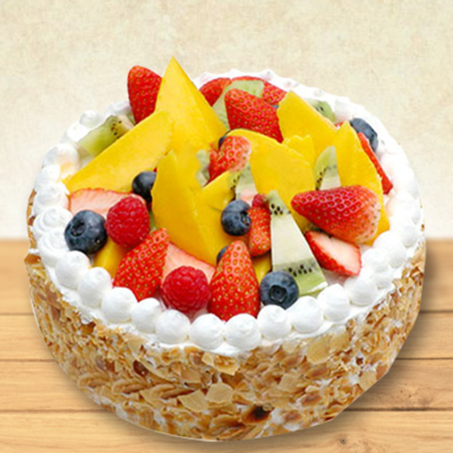 FRESH FRUIT CAKE - 1KG (EGGLESS)