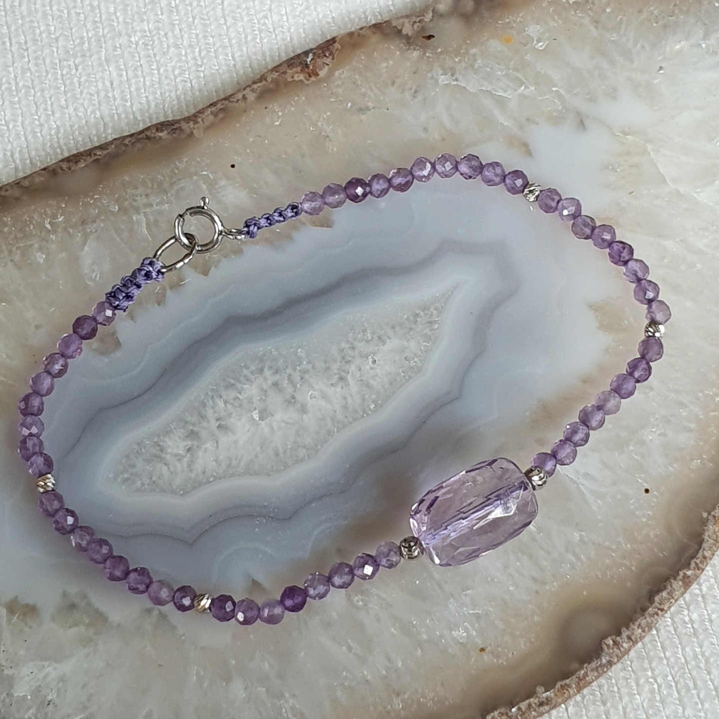 18K WG Ametrine Amethyst Bracelet