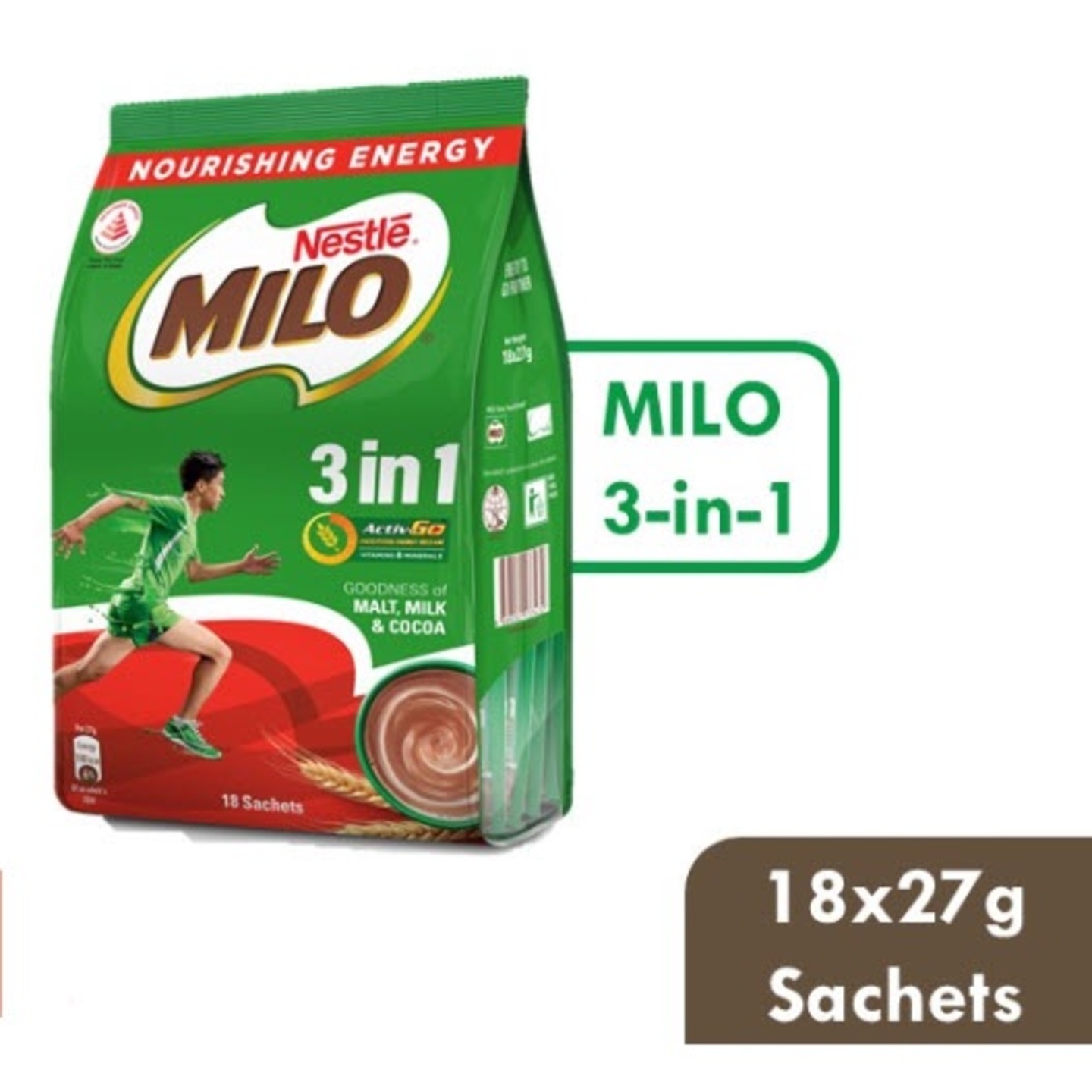 Milo 3 in 1 18sachets x27g