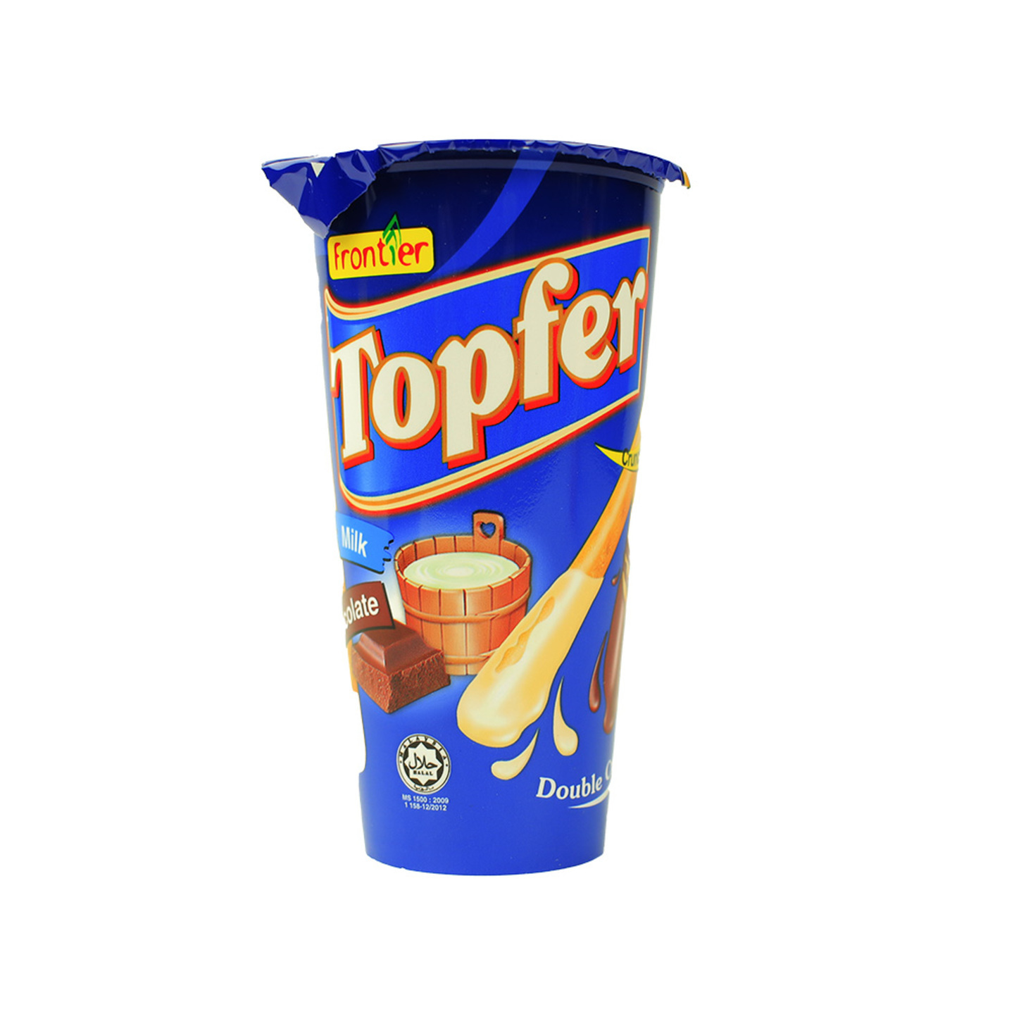 Topfer Chocolate with milk Crunchy creamy Sticks