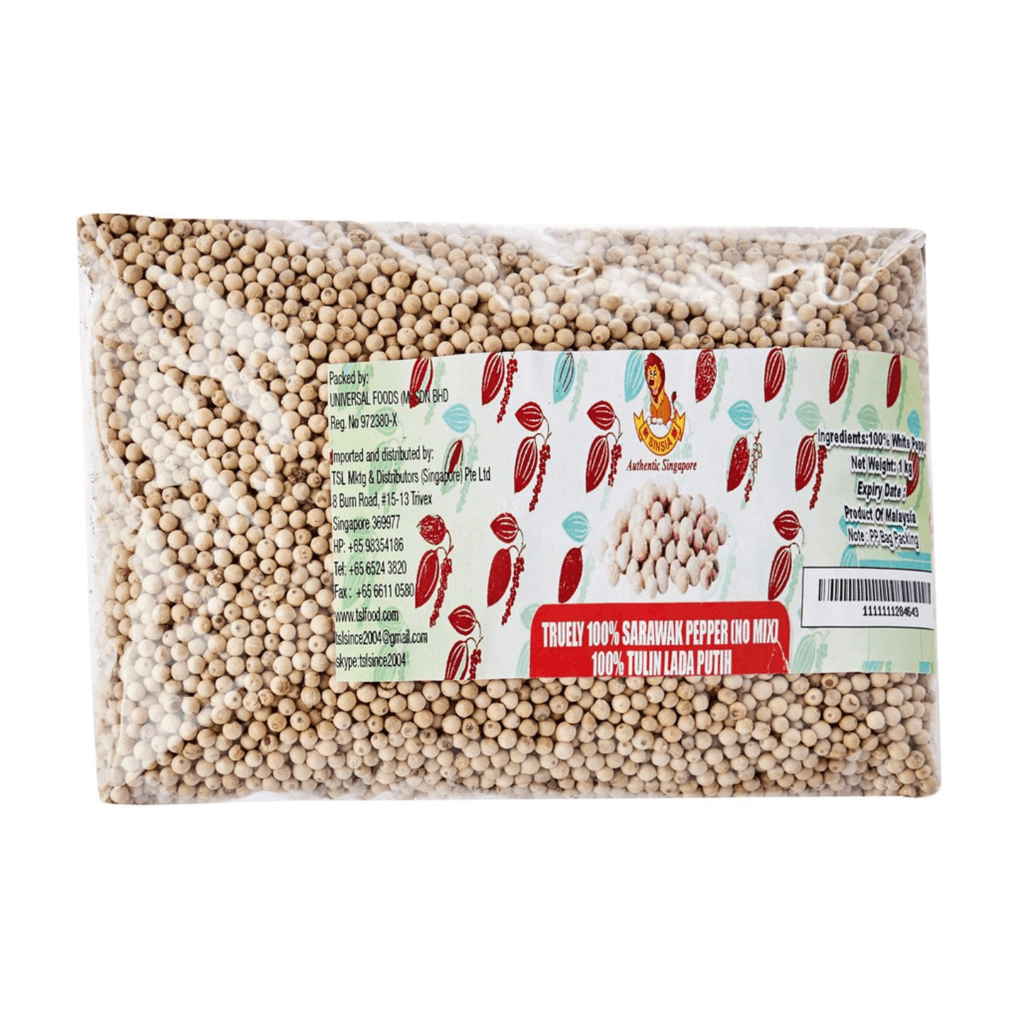 REAL Sarawak White Pepper Berries 1KG farm
