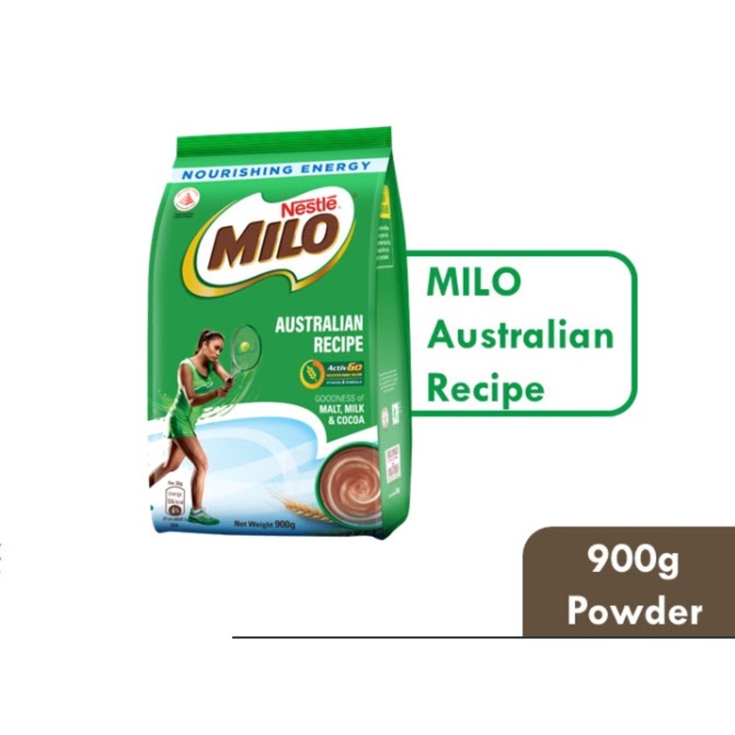 Milo Australian Recipe Powder Refill Greater Chocolatey and Milky Taste 800g