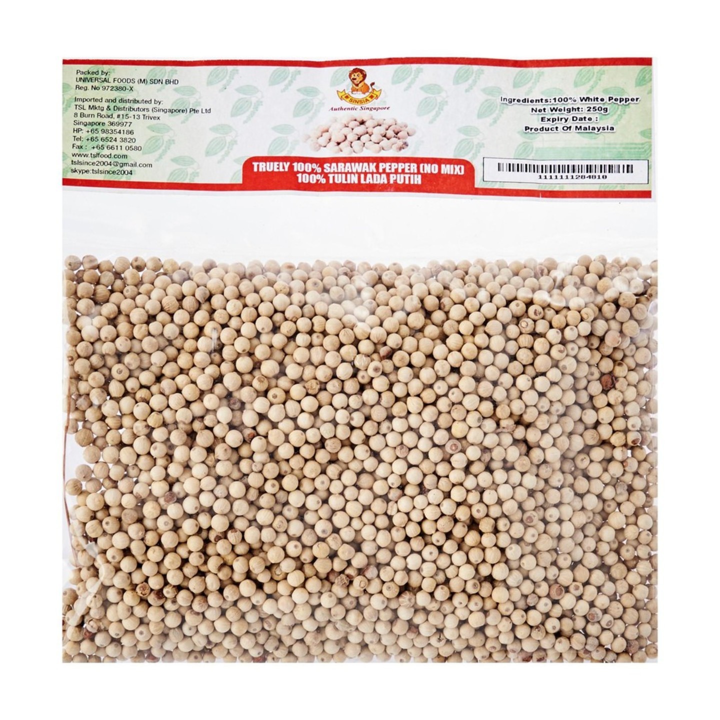 REAL Sarawak White Pepper Berries 250G  farm