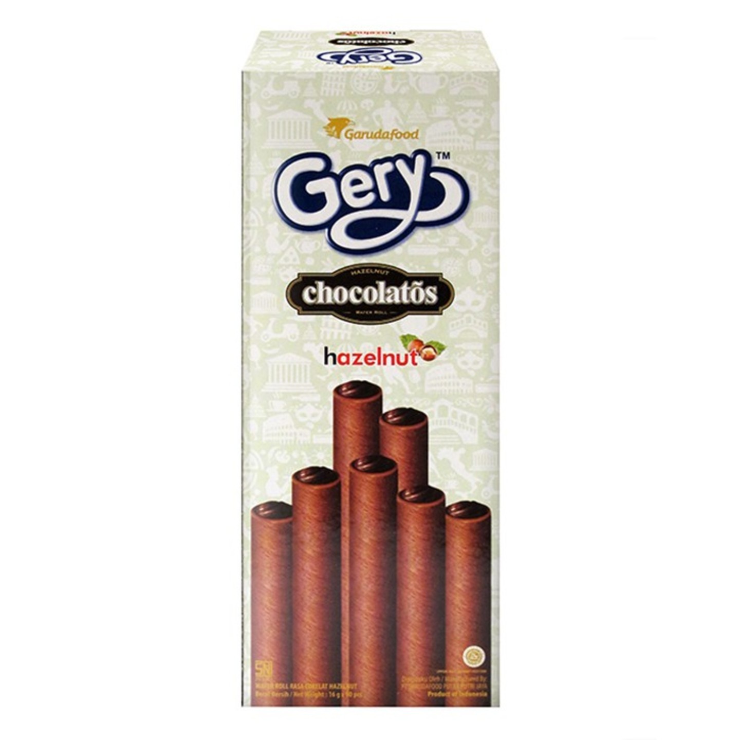Gery Chocolate Wafer Roll Hazelnut Chocolate Flavour
