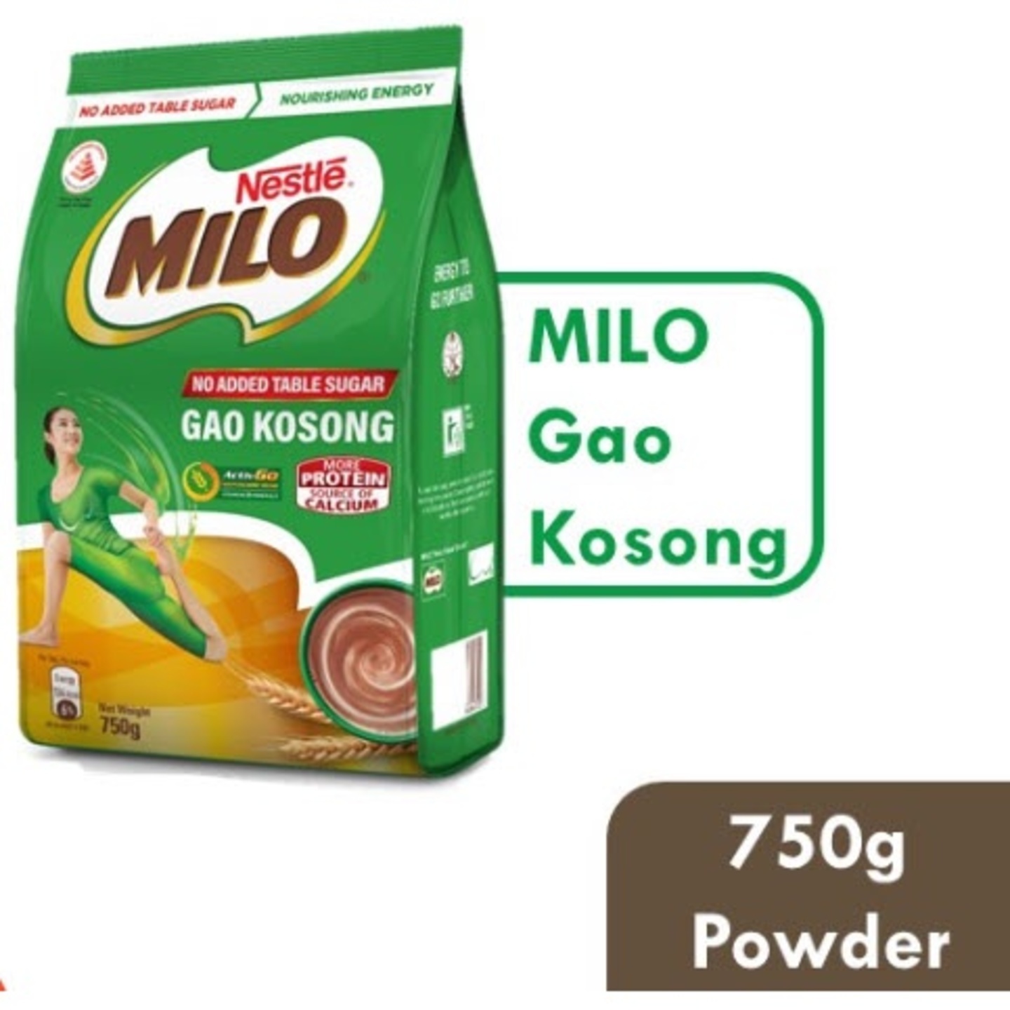 Milo Gao Kosong Powder 750g