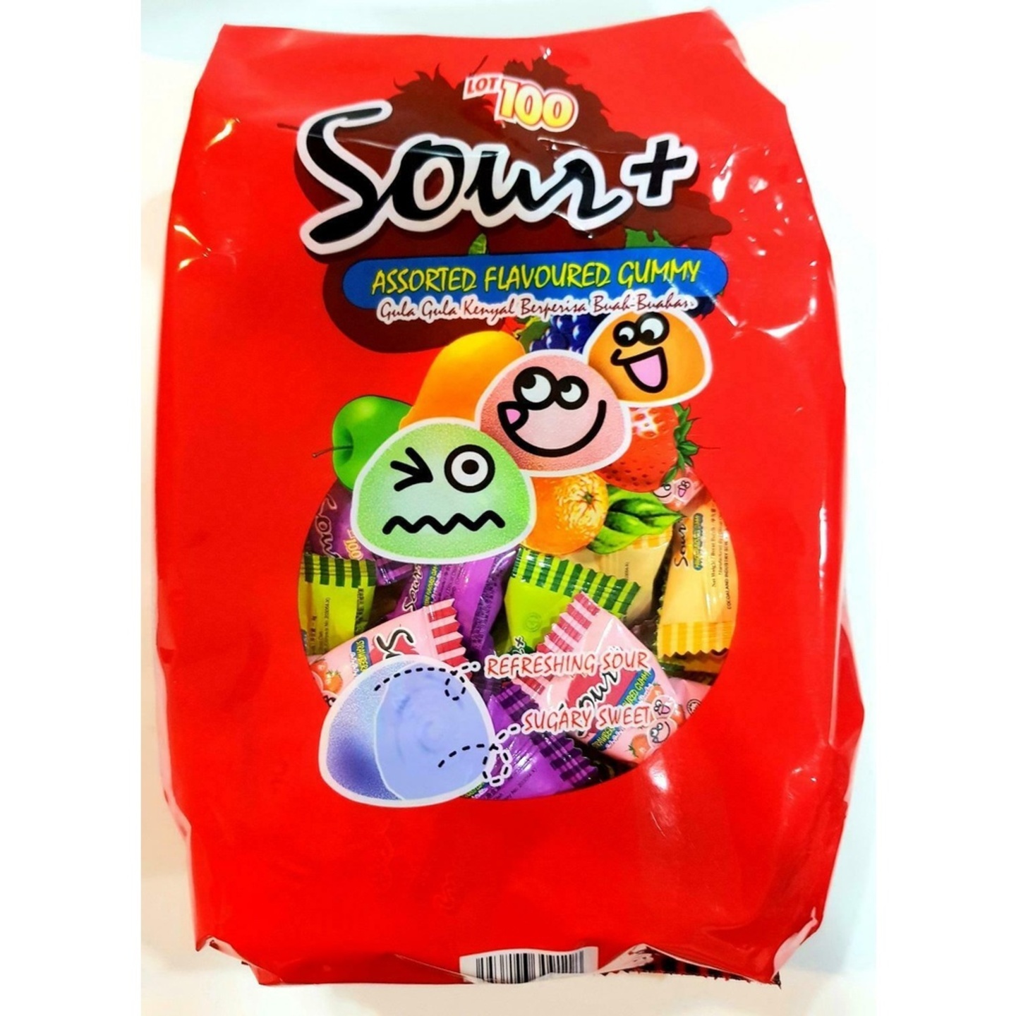 Lot 100 Sour Assorted 600g