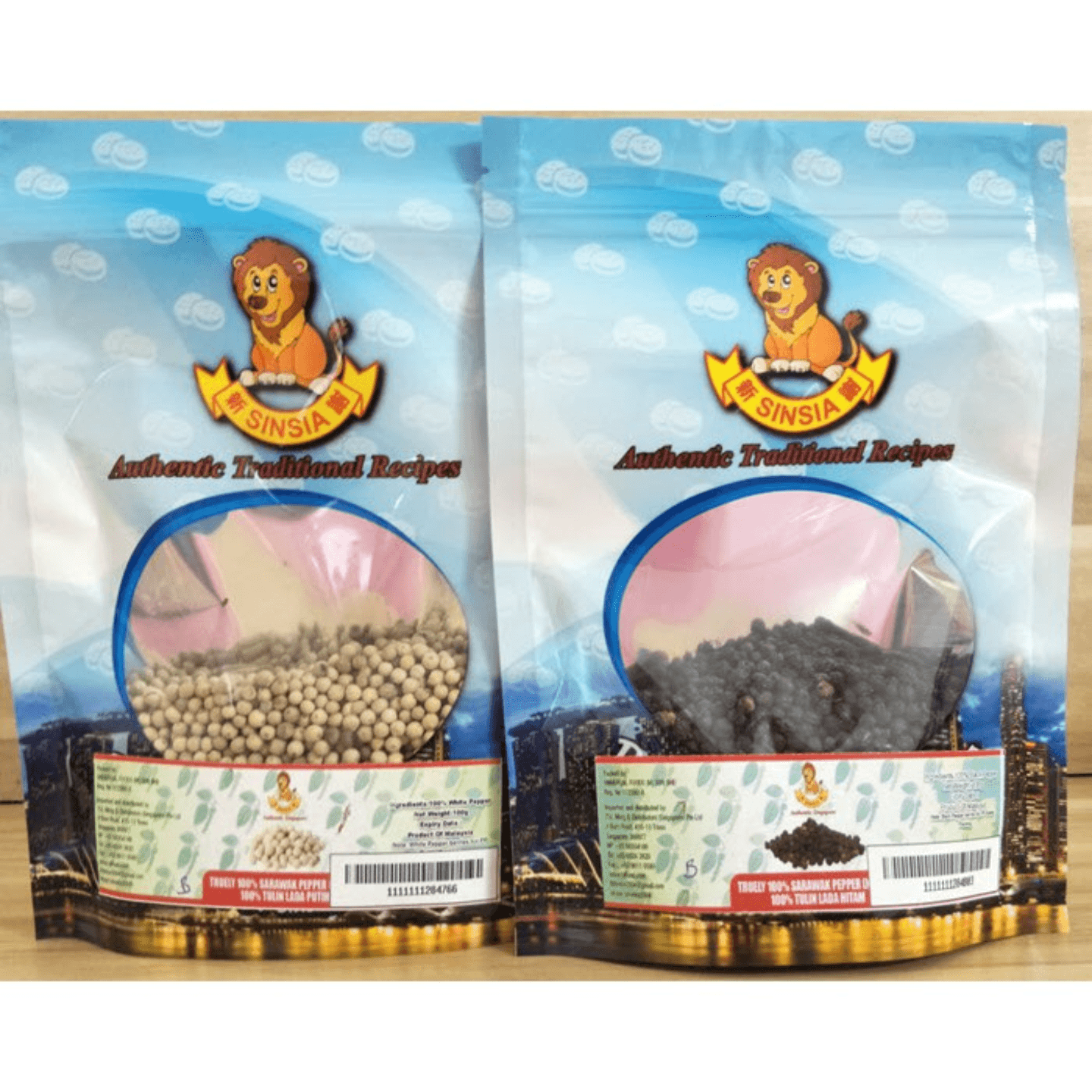 Real Sarawak Pepper White Black Berries 100g in packet